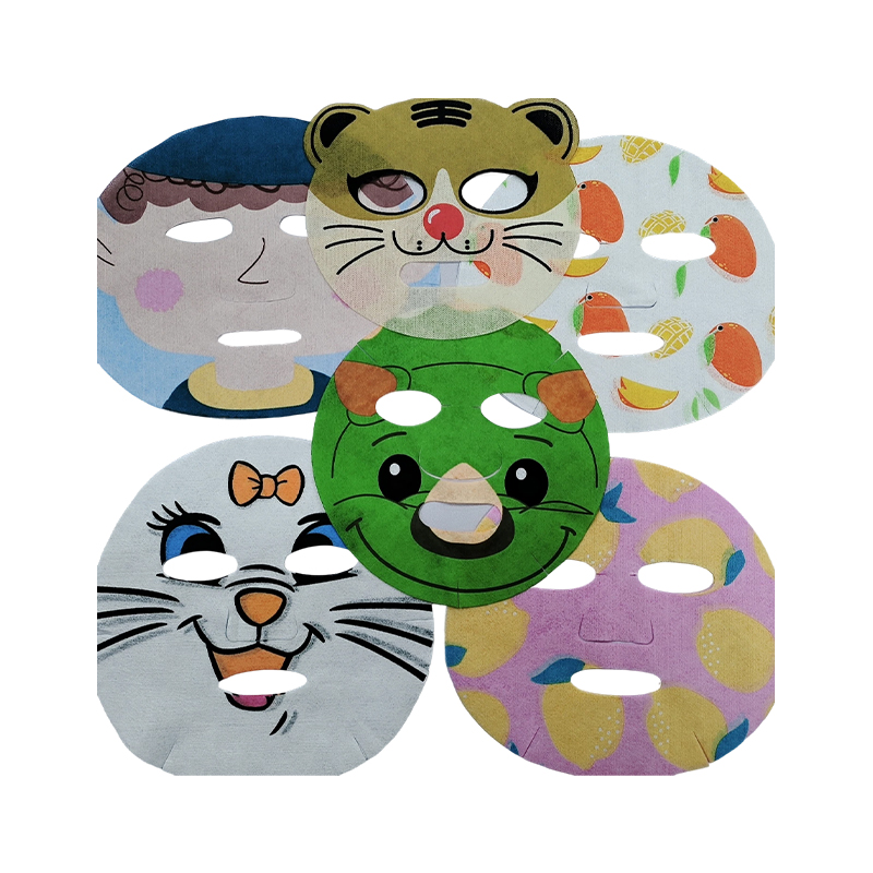 Color Printing Mask Paper Animal Mask Various Patterns And Patterns Fruit Disposable Printing Children's Mask Cloth